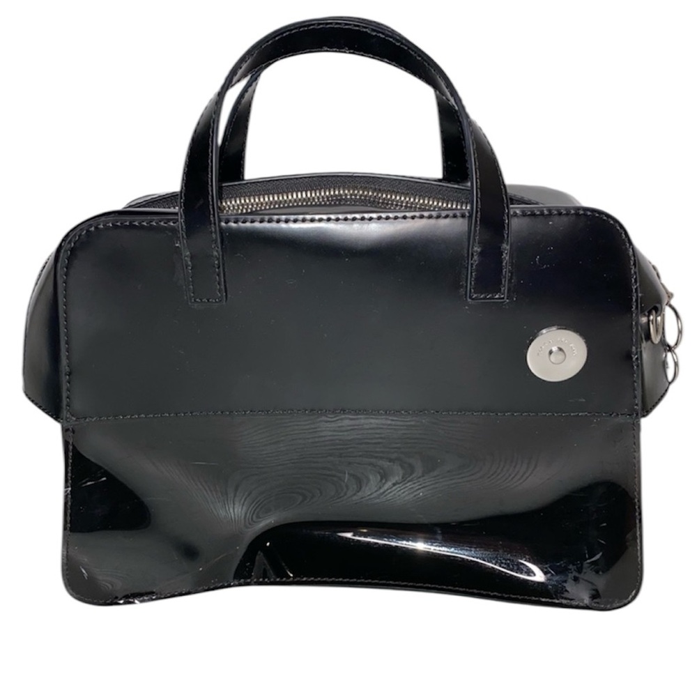 KARA WOMEN’S PURSE SMOKE PINCH BRICK SATCHEL -BLACK